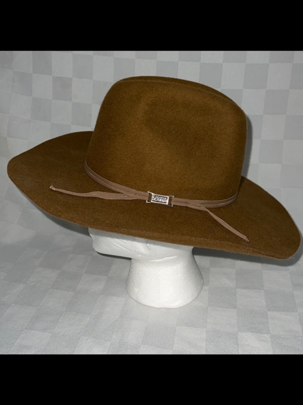 XS S Silverado Brown Wool Cowboy Hat
